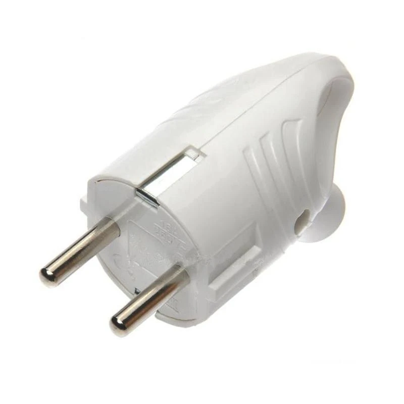Вилка электрическая с заземл. с кольцом (ушком) 16А 250В IP20 бел. TOKOV ELECTRIC TKL-PLUZR-C01 2
