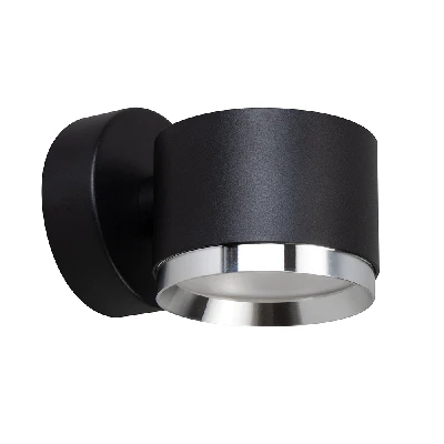 Светильник  настенный Feron HL4598  Barrel DUET 12W, 230V,GX53, черный + хром IP20 51691