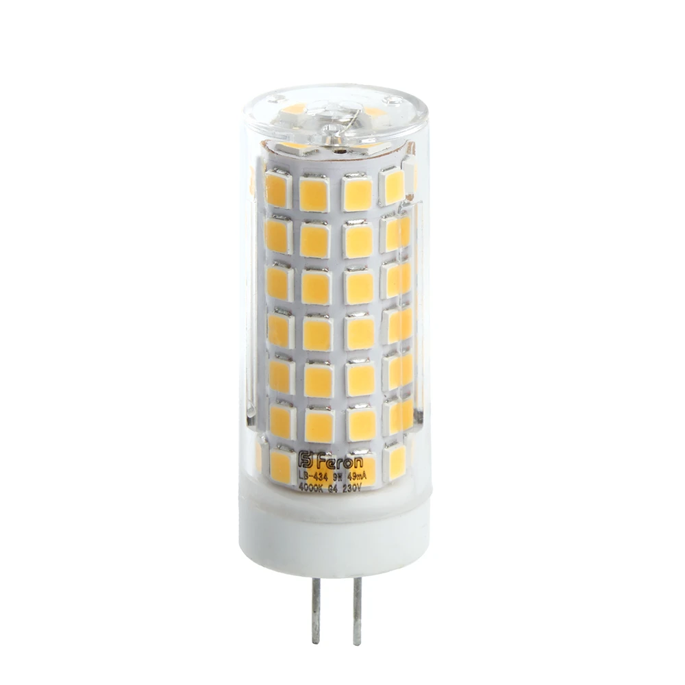 Лампа светодиодная Feron LB-434 G4 9W 175-265V 2700K 38143 1