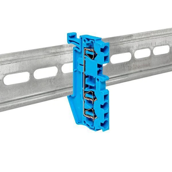 Колодка клеммная ST-2.5 28А 3 вывода пружинная син. EKF plc-jxb-st-2.5-3-blue 3