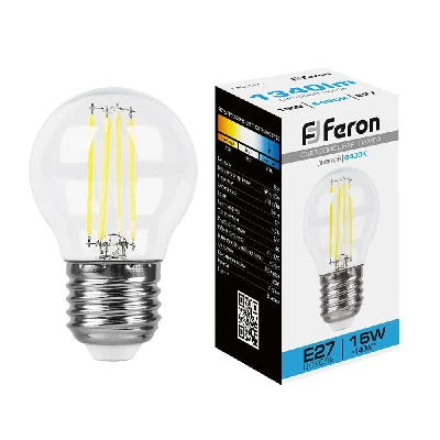 Лампа светодиодная Feron LB-515 Шарик E27 15W 230V 6400K 38254