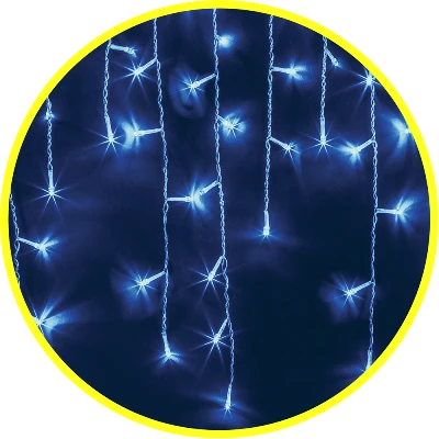 Гирлянда светодиодная "Бахрома" 93 643 NGF-D021-02 2х0.5м 100LED B IP44 эффект мерцания TR Navigator 93643