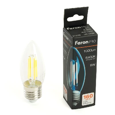 Лампа светодиодная Feron.PRO LB-1206 Свеча E27 6W 175-265V 6400K 51240