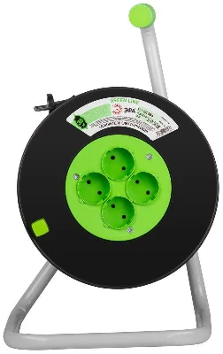 Удлинитель на пластик. катушке 4х30м без заземл. KAT-2x1-30m Greenline ПВС 2х1 Эра Б0065105
