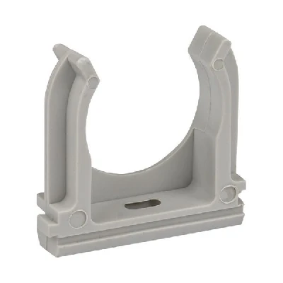Держатель для труб (клипса) d40мм сер. (уп.30шт) Plast EKF derj-z-40n