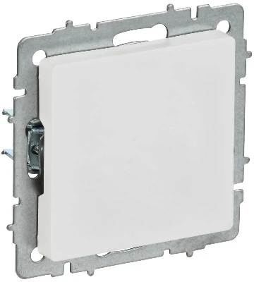 Заглушка BRITE МЗ10-БрАБ с суппортом механизм арктич. бел. IEK BR-PL10-K91