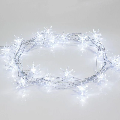 Гирлянда светодиодная "Снежинки" 2.8м 20LED бел. 1Вт IP20 Neon-Night 303-036