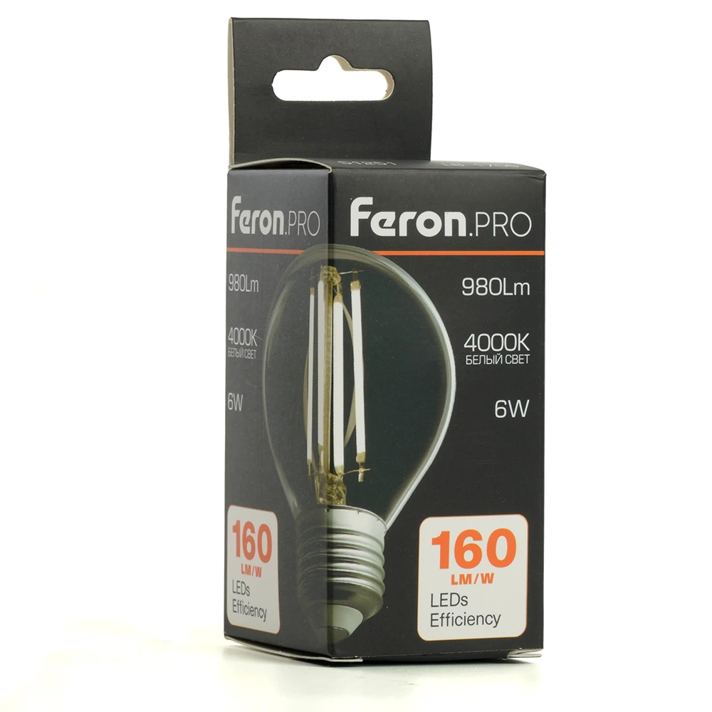 Лампа светодиодная Feron.PRO LB-1706 Шарик E27 6W 175-265V 4000K 51251 8