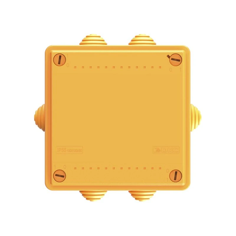 Коробка ответвительная FS 100х100х50мм IP55 5п 450В 10А 6кв.мм с кабельными вводами и клеммниками пластик. DKC FSB11506 3