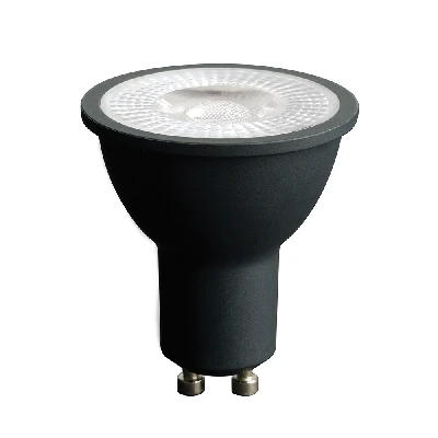 Лампа светодиодная Feron.PRO LB-1607 GU10 7W 175-265V 4000K  в черном корпусе 48955