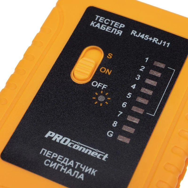 Тестер кабеля RJ45+RJ11 HT-C004 PROCONNECT 12-1006-4 6