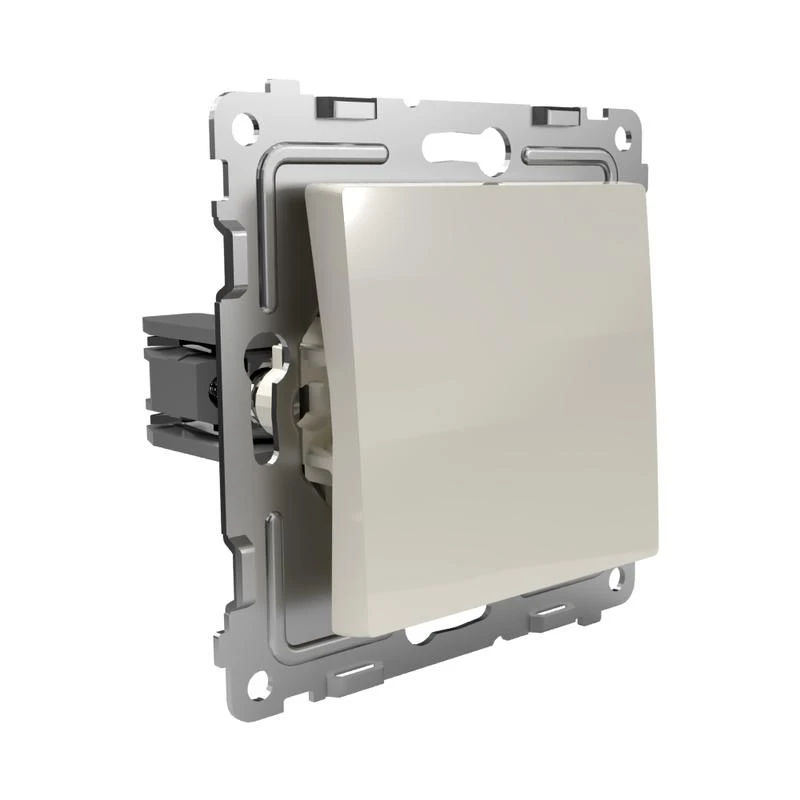 Переключатель проходной 1-кл. СП Pixel 10А IP20 механизм беж. TOKOV ELECTRIC TKE-PX-P1-C02 2