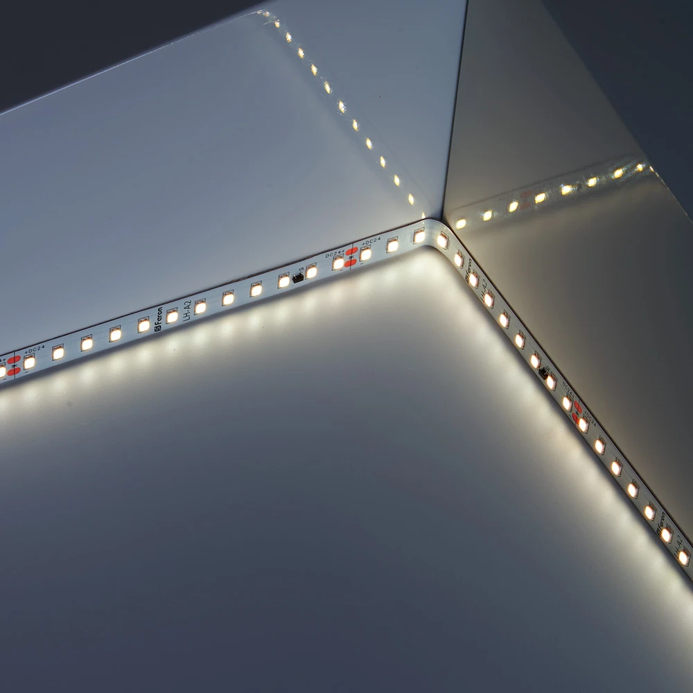 Светодиодная лента Feron LS520 стабилизированная, 120SMD(2835)/м 9.6Вт/м 24V 20000*10*1.22мм 4000К IP20 41277 6