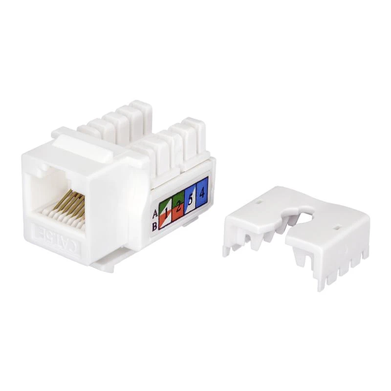 Модуль Keystone Jack RJ45 (8P8C) UTP кат.5E инструментал. бел. SUPRLAN 10-0313 1
