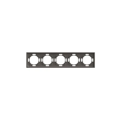 Рамка STEKKER, PFR00-5005-09 5-местная, серия Эмили, антрацит, soft touch 49940