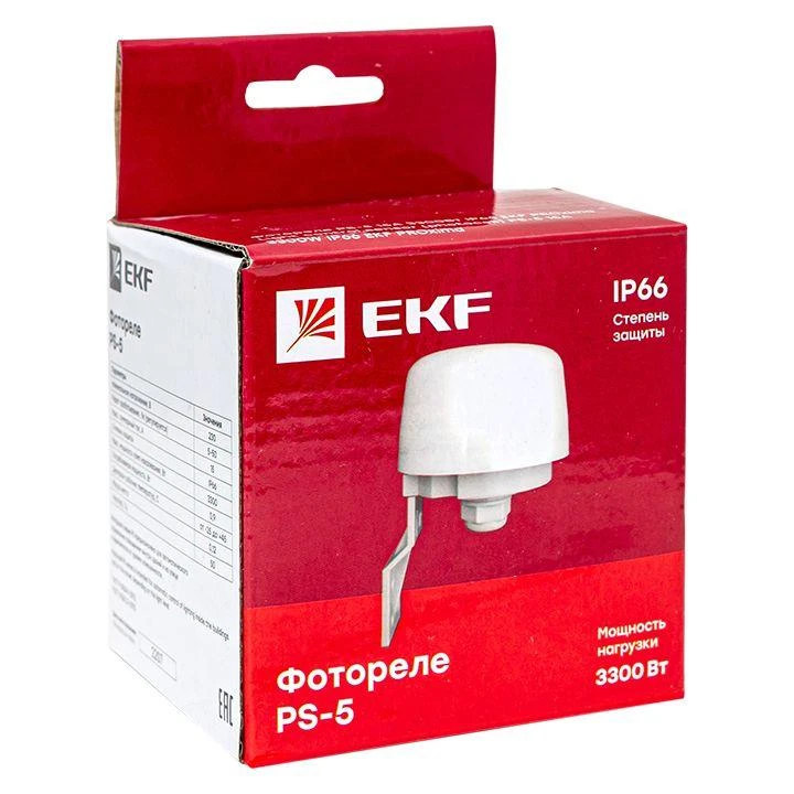 Фотореле PS-5 15А 3300Вт IP66 PROxima EKF fr-ps-5-15 2