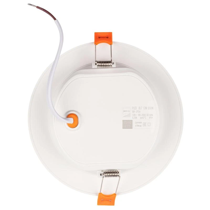 Светильник светодиодный PLED DL7 12Вт 6500К IP54 1020лм WH встраив. бел. Pro JazzWay 5069084 2