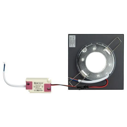 Светильник DK LD50 BK GX53 со светодиодной подсветкой встраиваемый черн. Эра Б0057473 2