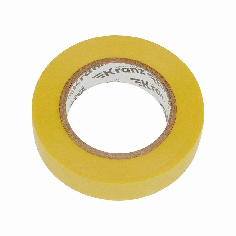 Изолента ПВХ 0.13х15мм 20м желт. Kranz KR-09-2602 3