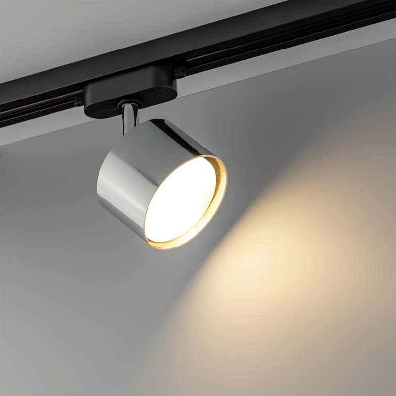Светильник трековый ARTLINE поворотный 85х85х55мм. GX53 230В алюм. 4кв.м хром. Ritter 59859 0 1