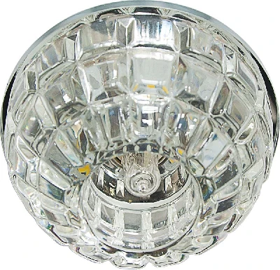 Светильник встраиваемый с белой LED подсветкой Feron JD87 потолочный JCD9 G9 прозрачный 27842