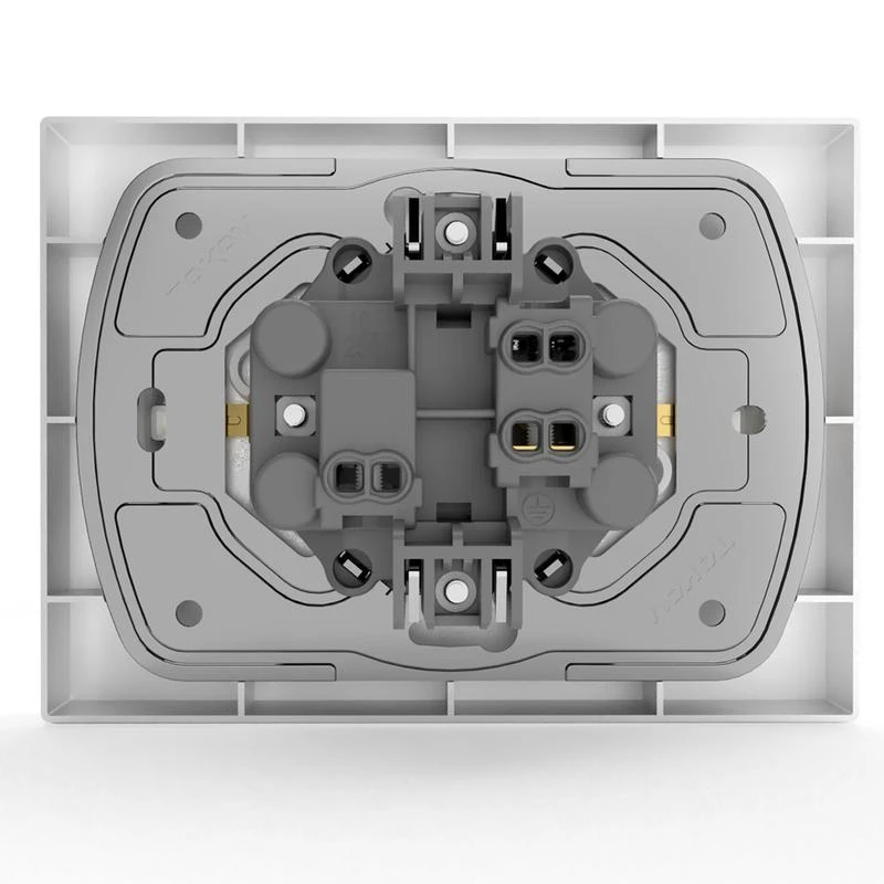 Розетка 2-м СП Pixel 16А IP20 с заземл. защ. шторки в сборе бел. TOKOV ELECTRIC TKE-PX-R2FZSF-C01 4