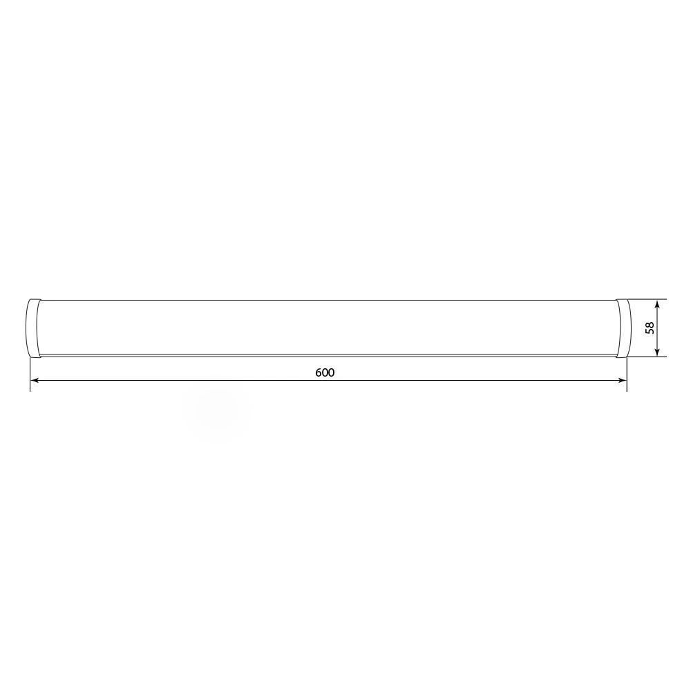 Светодиодный светильник 60LEDs 4000K 12W в пластиковом корпусе IP44, бронза, AL5049 28743 3