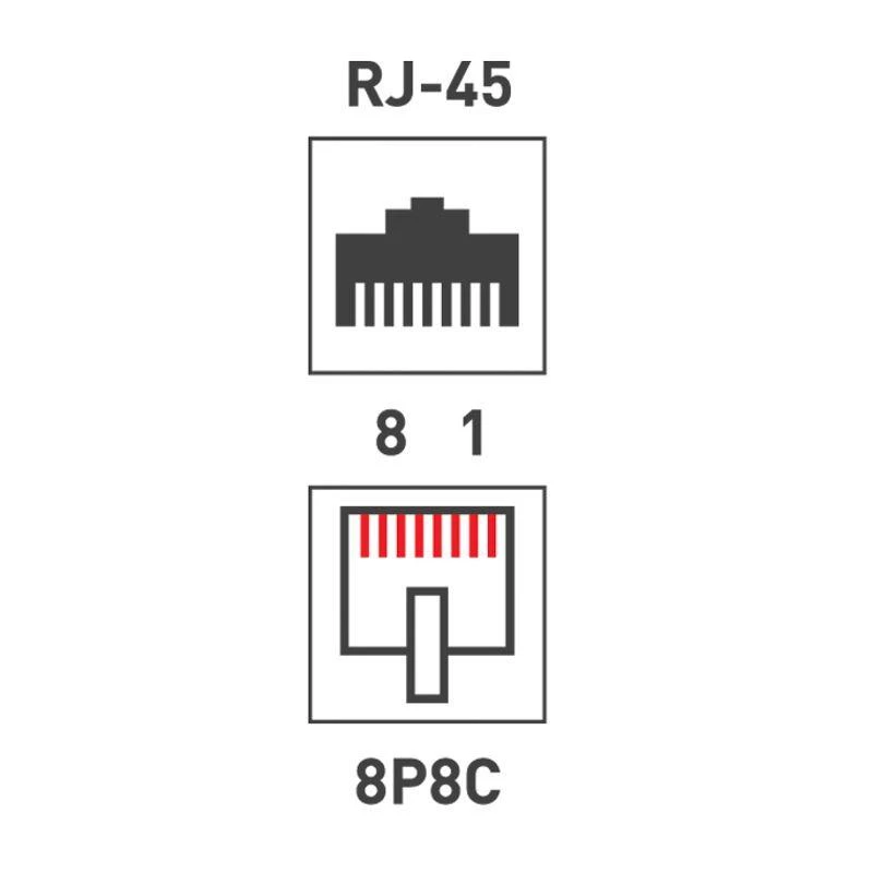 Розетка компьютерная 1-м ОП RJ45 кат.5E UTP неэкранир. бел. Rexant 03-0121 8