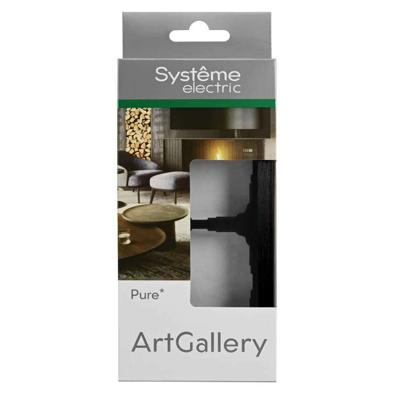 Рамка 2-м ArtGallery Pure метал. оникс SE GAL312302 2