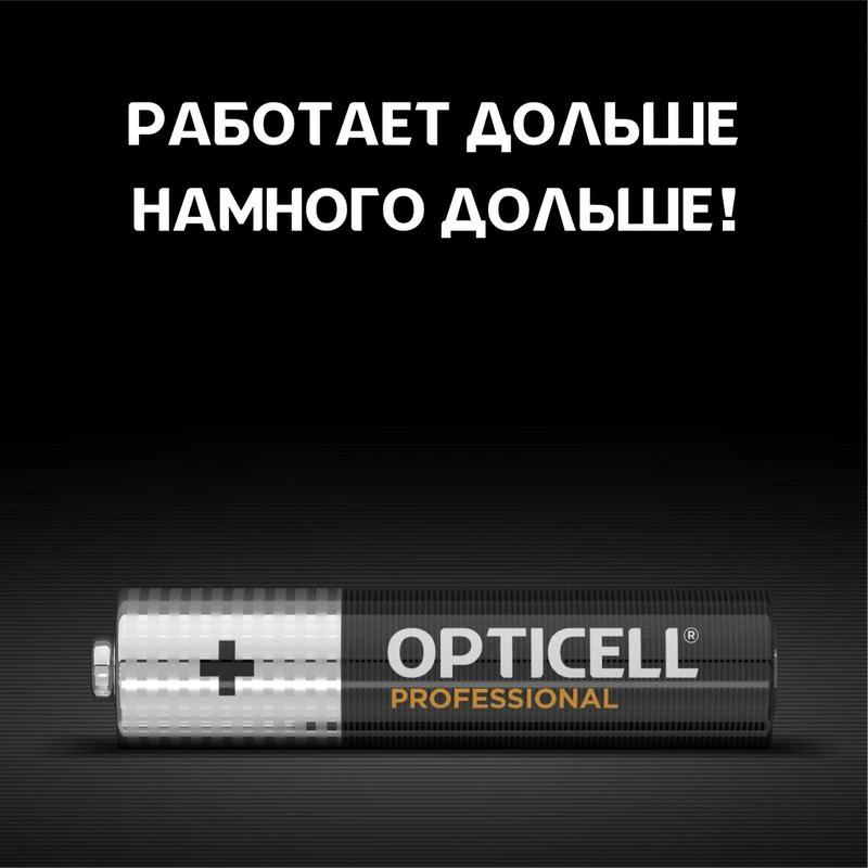 Элемент питания алкалиновый AAA/LR03 (блист. 8шт) Professional Opticell 5052008 4