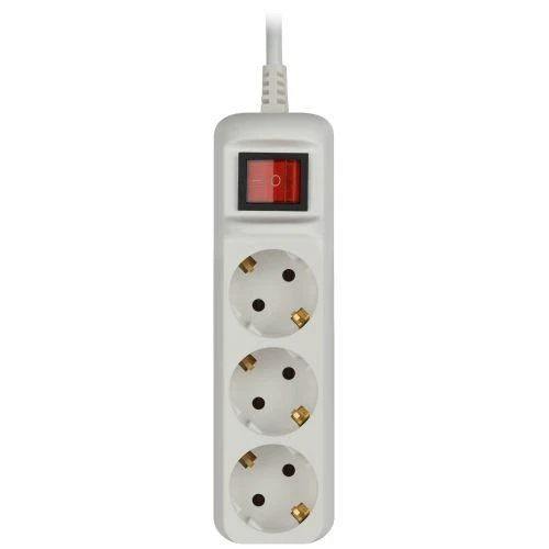 Удлинитель 3х3м с заземл. 10А IP20 UX-3es-3m ПВС 3х0.75 с выкл. Эра Б0035751 2