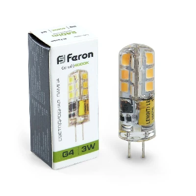 Лампа светодиодная Feron LB-422 G4 3W 12V  4000K 25532