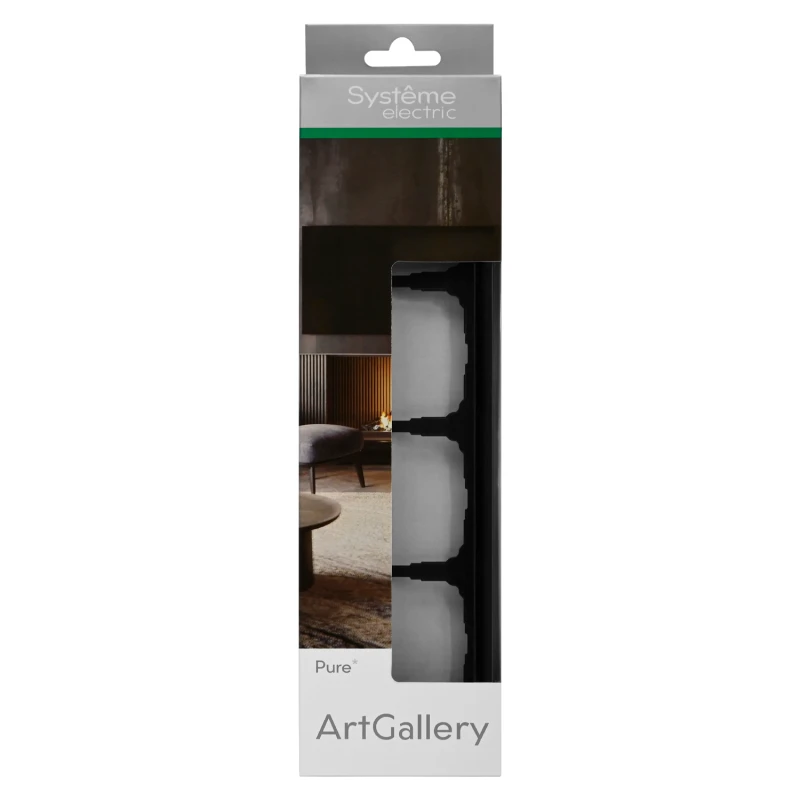 Рамка 4-м ArtGallery Pure органич. стекло черн. SE GAL321004 2