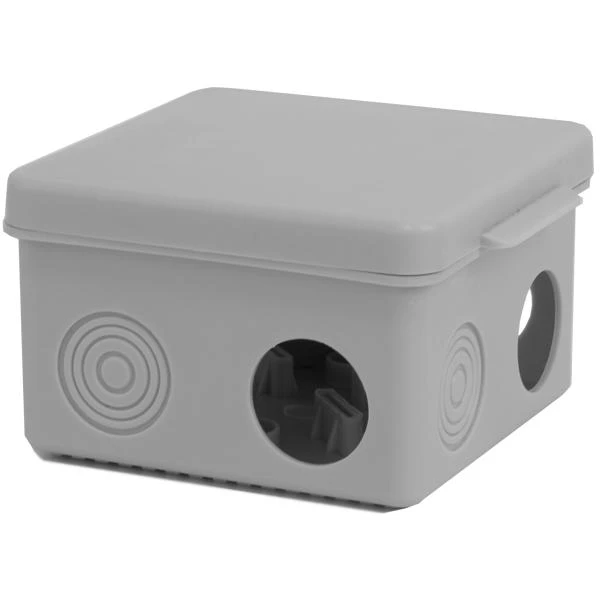 Коробка распределительная ОП 80х80х50мм 7 каб. вводов IP54 сер. TOKOV ELECTRIC TKE-KR-80-80-50-C06 1