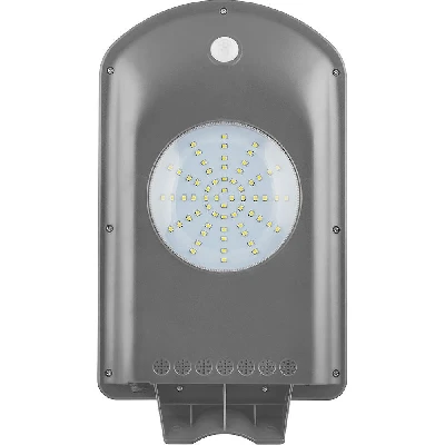 Светодиодный уличный фонарь консольный на солнечной батарее Feron SP2332 5W 6400K с датчиком движения, серый 32026