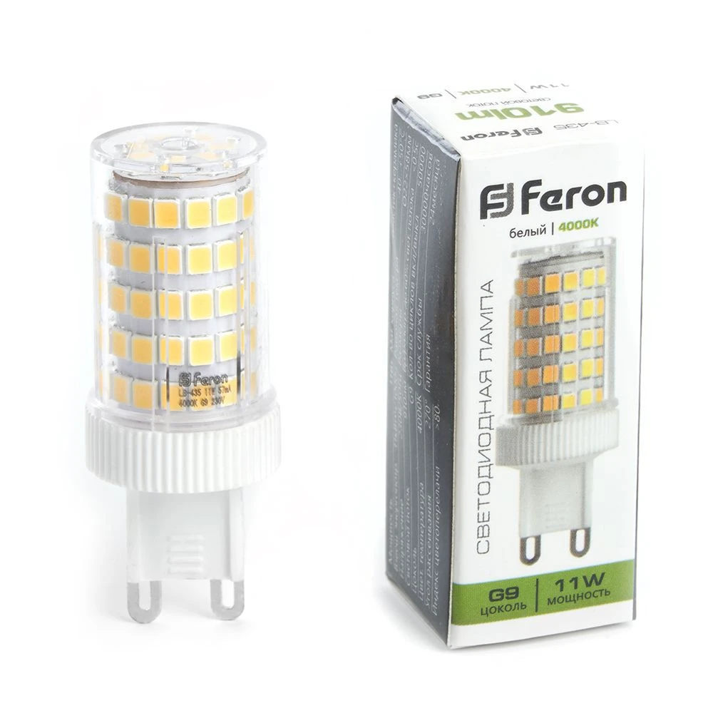 Лампа светодиодная Feron LB-435 G9 11W 175-265V 4000K 38150 2