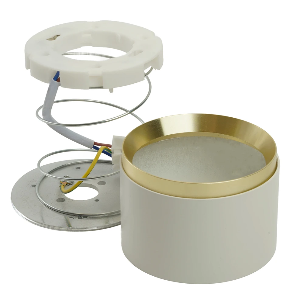 Светильник потолочный Feron Barrel DUET HL459 12W, 230V,GX53, белый + золото IP20 52022 8