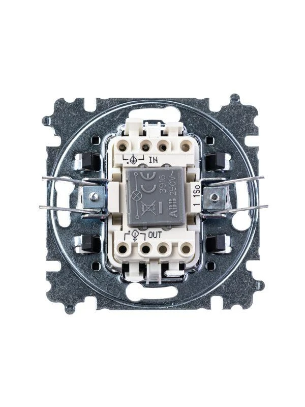 Выключатель 1-кл. СП Levit IP20 с подсветкой жемчуж./ледяной ABB 2CHH590146A6068 3