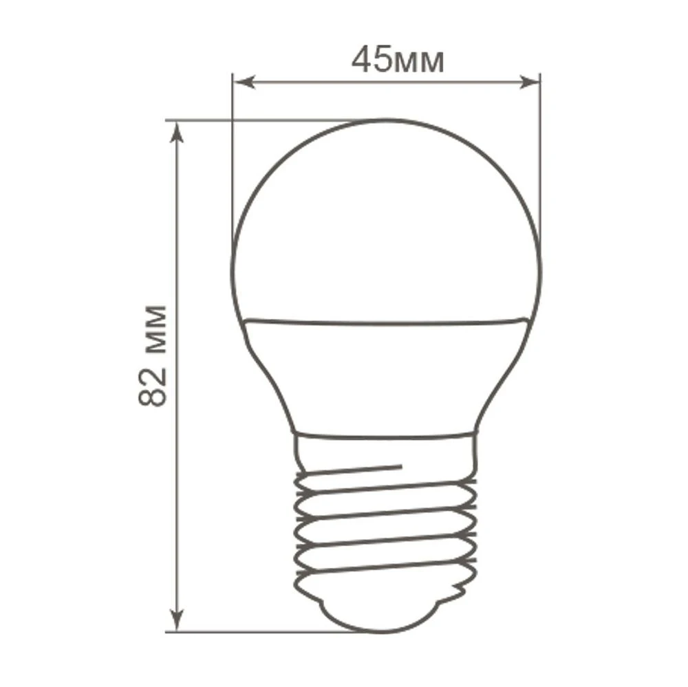 Лампа светодиодная Feron LB-38 Шарик E27 5W 175-265V 4000K 25405 2