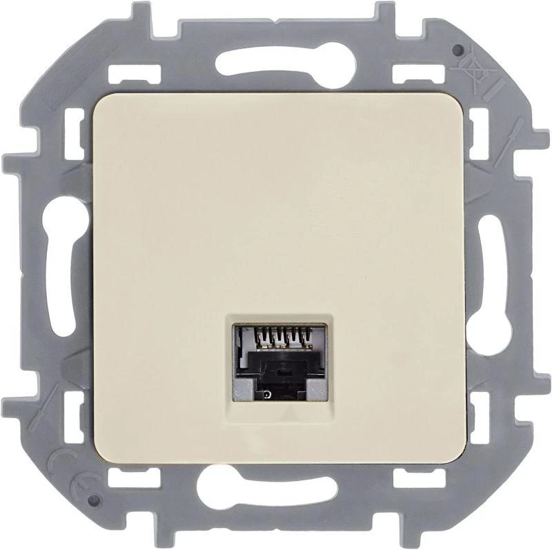 Розетка компьютерная Inspiria RJ45 кат.6 UTP механизм сл. кость IEK 673831 4