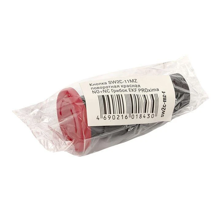 Кнопка SW2C-11MZ повор. гриб кр. NO+NC EKF sw2c-mz-r 1
