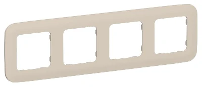 Рамка 4-м СП FLITE РУ-4-А-ФлЛ льняной IEK FI-M42-31-20-K88