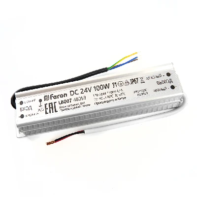 Трансформатор электронный для светодиодной ленты 100W 24V (драйвер), LB007 48059