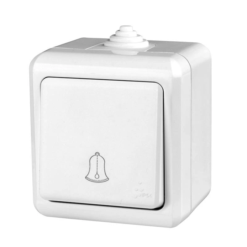 Кнопка звонка ОП Dita IP54 10А 250В бел. TOKOV ELECTRIC TKL-DT-DB-C01-IP54 1