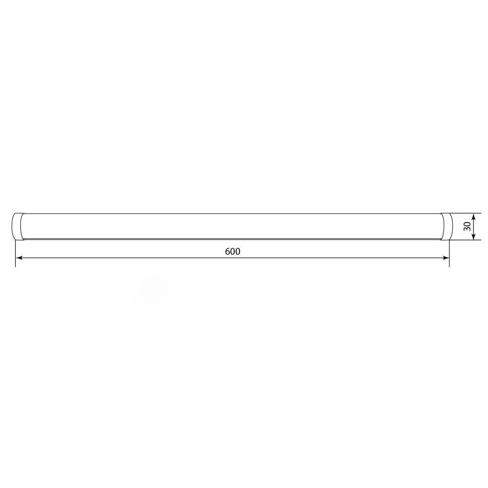 Светодиодный светильник 60LEDs 4000K 12W в пластиковом корпусе IP44, AL5048 28588 3