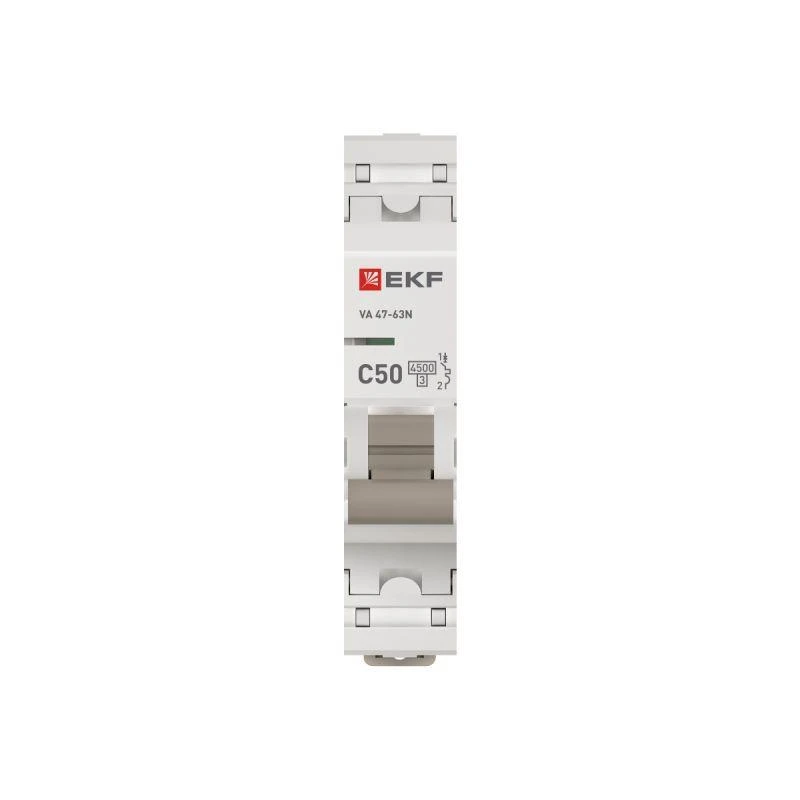 Выключатель автоматический модульный 1п C 50А 4.5кА ВА 47-63N PROxima EKF M634150C 3
