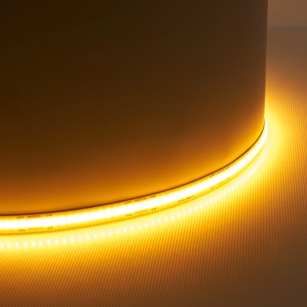 Светодиодная COB лента Feron LS530 320SMD(2110) 8Вт/м 24V 5000*8*1.8мм IP20, желтый 48269 3