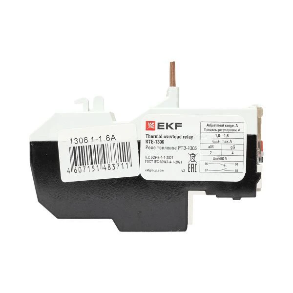 Реле тепловое РТЭ-1306 1-1.6А EKF rel-1306-1-1.6 2