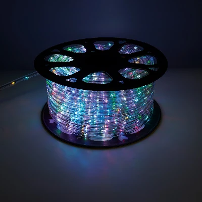 Дюралайт светодиодный Feron LED-R2W 2-х жильный, RGB 1,44Вт/м 24LED/м 50м 230V 41031