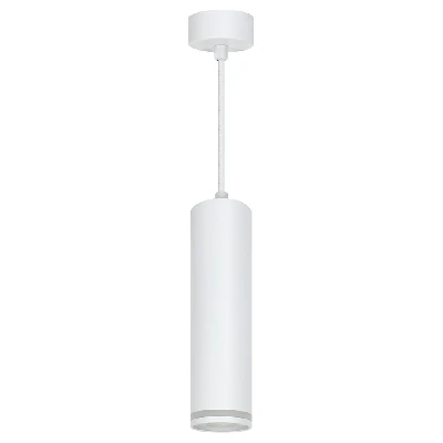 Светильник потолочный Feron ML1708 Barrel LUNA на подвесе MR16 35W 230V, белый 55*280 48083